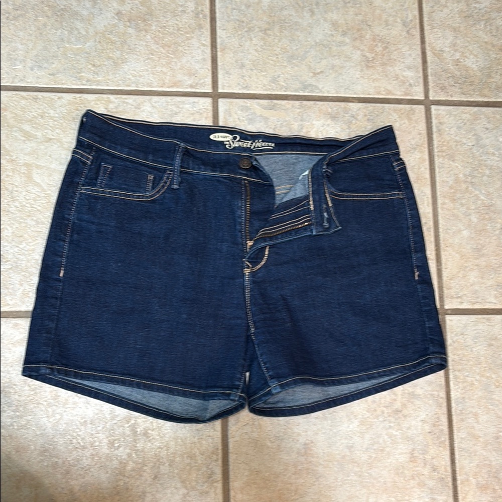 Old Navy Blue Jean Shorts with Cut-Off Style